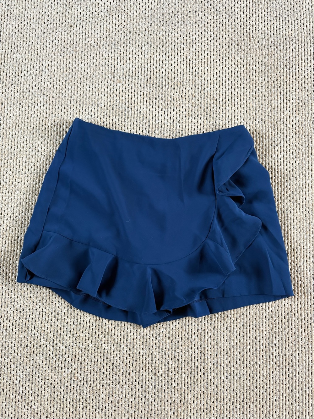 Amanda Uprichard Royal Blue Ruffle Mini Skort